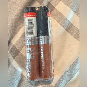 2 pk NYC Big Bold Plumping & Shine Lip Gloss — Extra Large Latte Brown NWT
